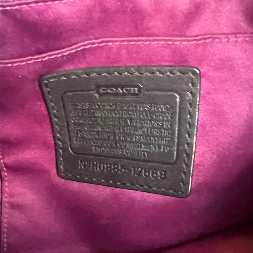 Coach Black Leather Shoulder Bag - Picture 8 of 8